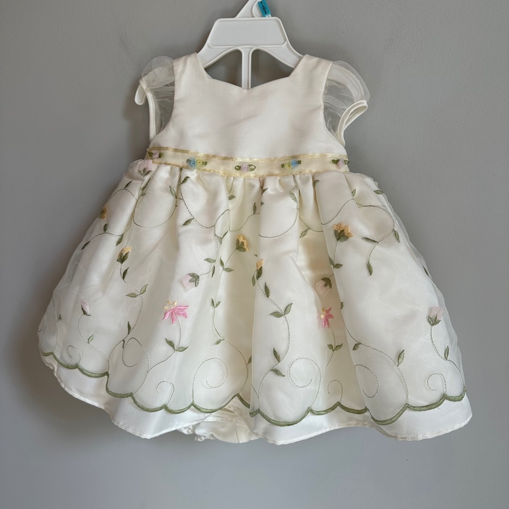 NWT Vintage Marmellata Pale Yellow Floral Dress - Picture 4 of 6